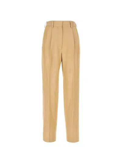 Blazé Milano Pleated Trousers In Brown