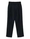 Blazé Milano Casual Trousers With Belt Loops In Black