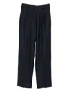 Blazé Milano Casual Trousers With Belt Loops In Blue