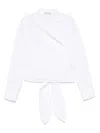 Shop Blazé Milano Poplin Shirt In White