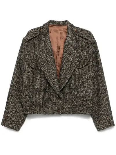 Blazé Milano Popoff Jacket In Nude