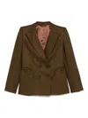 Blazé Milano Renard Chamer Blazer In Brown