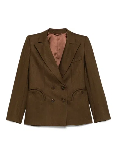 Blazé Milano Renard Chamer Blazer In Brown