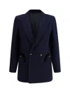 Blazé Milano Resolute Double-breasted Blazer In Navy