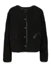 Blazé Milano Gliss Reversible Leather-trimmed Shearling Jacket