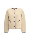 Blazé Milano Reversible Shearling Jacket In Neutral