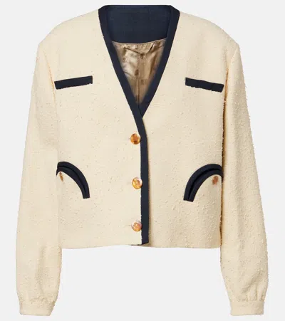 Blazé Milano Riviera Cotton-blend Jacket In Neutral
