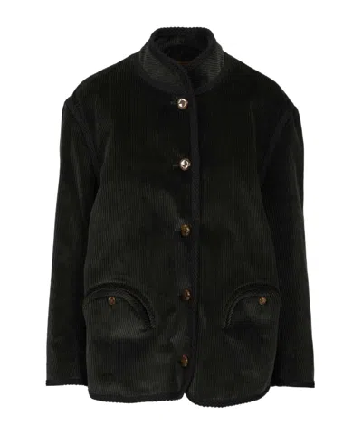 Blazé Milano Classic Touch Curly Jacket Jackets Green In Black