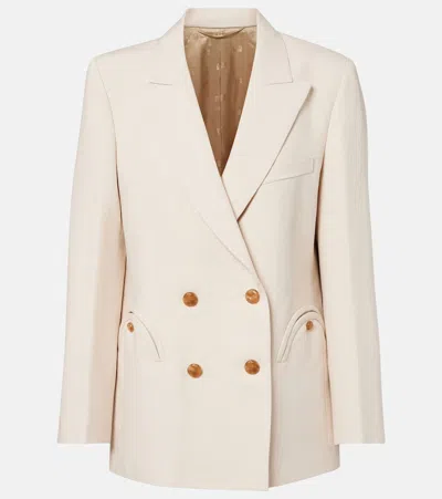 Blazé Milano Rox Everynight Double-breasted Blazer In White