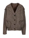 Blazé Milano Sarissa Charlie Bomber Jackets Brown In Brown