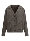 Blazé Milano Sarissa Charlie Buttoned-pockets Bomber Jacket In Brown