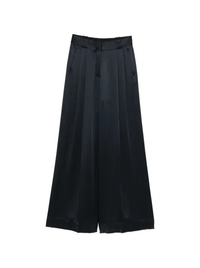 Blazé Milano Satin Pants In Black