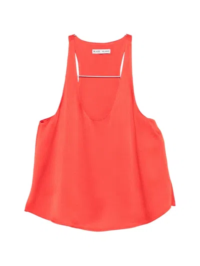 Blazé Milano Scoop-neck Top In Red