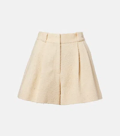 Blazé Milano Selle Cotton-blend Shorts In Sand