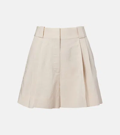 Blazé Milano Selle Pleated Shorts In Sand