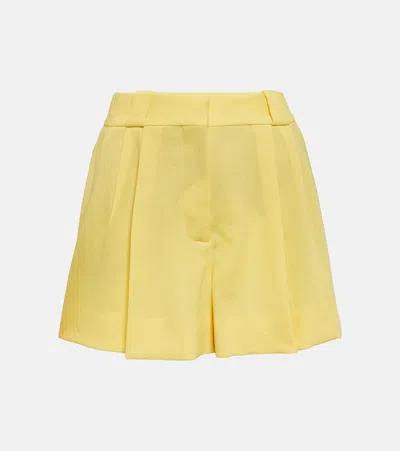 Blazé Milano Selle Virgin Wool Shorts In Yellow