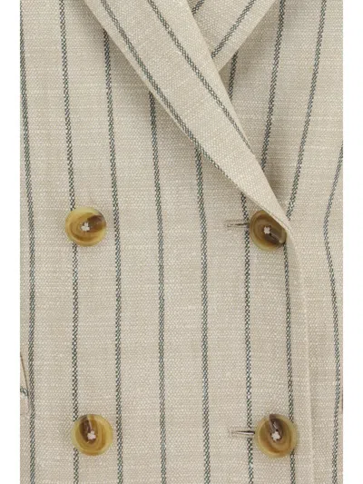 Blazé Milano Serene Tea Blazer In Neutral