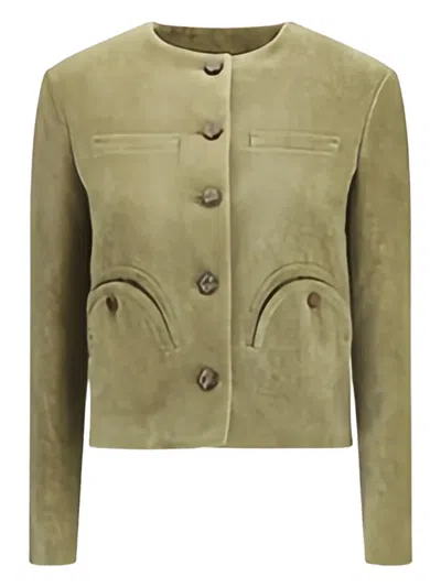 BLAZÉ MILANO SHAMO BOLERO BUTTON-FASTENING JACKET