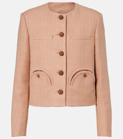 Blazé Milano Shamo Cotton-blend Jacket In Pink