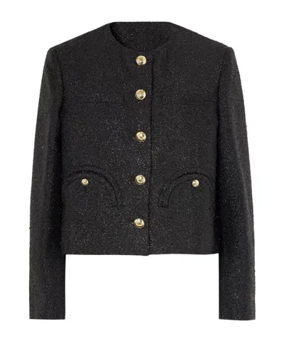 Blazé Milano Shamo Crew Neck Jacket In Black