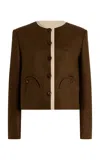 Blazé Milano Long Sleeve Casual Jacket In Brown