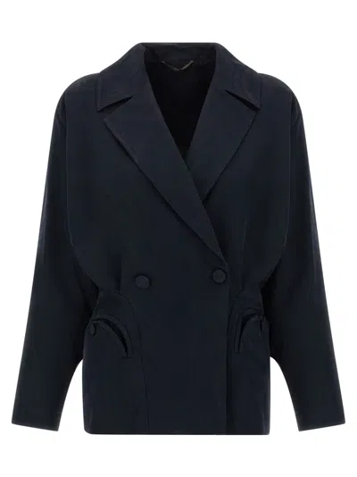 Blazé Milano Long-sleeved Suit Jacket In Blue