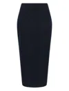 Blazé Milano Sharewood Sussex Jacquard High-waist Midi Skirt In Blue