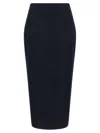 Blazé Milano Sharewood Sussex Jacquard High-waist Midi Skirt In Black