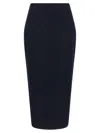 Blazé Milano Sharewood Sussex Jacquard High-waist Midi Skirt In Blue