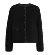 Blazé Milano Gliss Reversible Leather-trimmed Shearling Jacket In Black