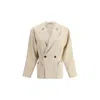 Blazé Milano Sheena Ares Refined Lapel Jacket With Circular Pockets