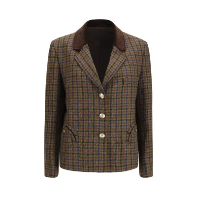 Blazé Milano Shelley Blazer In Brown
