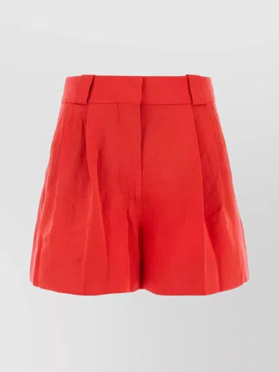 Blazé Milano Silk Blend Flica Selle Pleated Shorts