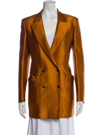 Pre-owned Blazé Milano Silk Printed Blazer