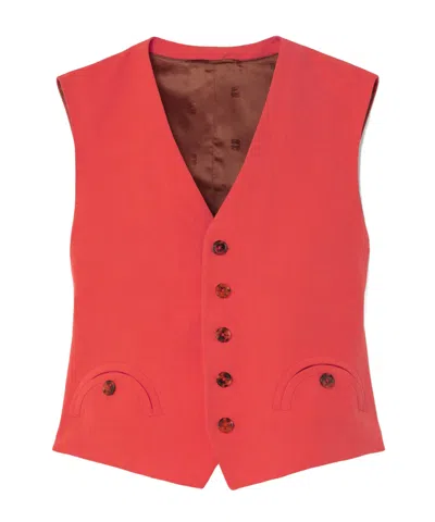 Blazé Milano Sleeveless Vest In Red