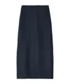 Blazé Milano Slit Midi Skirt In Blue