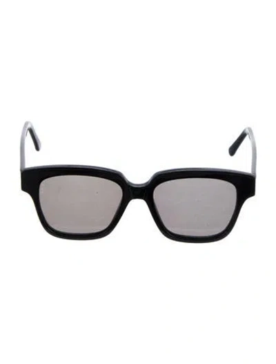 Pre-owned Blazé Milano Square Tinted Sunglasses In Black