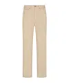 Blazé Milano Paso High Rise Denim Straight Jeans In Nude