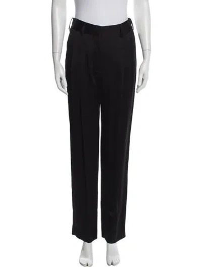 Pre-owned Blazé Milano Straight Leg Pants In Black