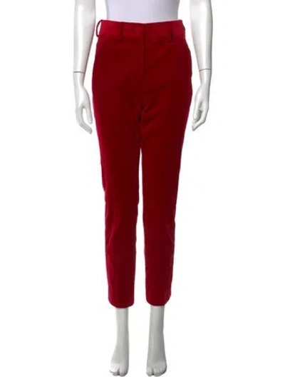 Pre-owned Blazé Milano Straight Leg Pants In Red