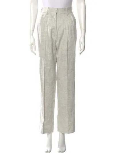 Pre-owned Blazé Milano Straight Leg Pants W/ Tags In Neutral