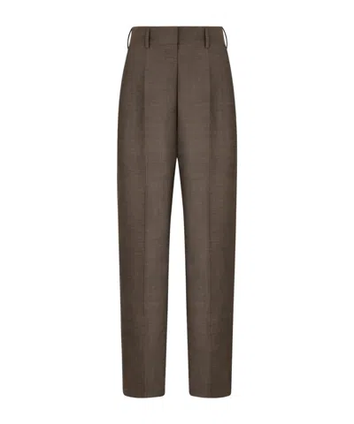 Blazé Milano Straight-leg Trousers In Brown