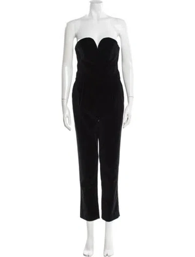 Pre-owned Blazé Milano Strapless Jumpsuit In Black