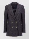 Shop Blazé Milano Structured Jacket With Gold Buttons