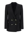 Blazé Milano Everynight Alcanara Double-breasted Blazer In Black