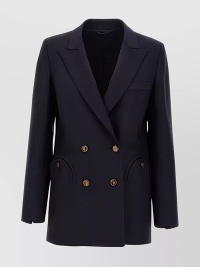 BLAZÉ MILANO TAILORED DOUBLE-BREASTED JACKET WITH POCKETS