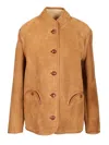 Blazé Milano Tatoosh Curly Jacket Jackets Beige In Brown