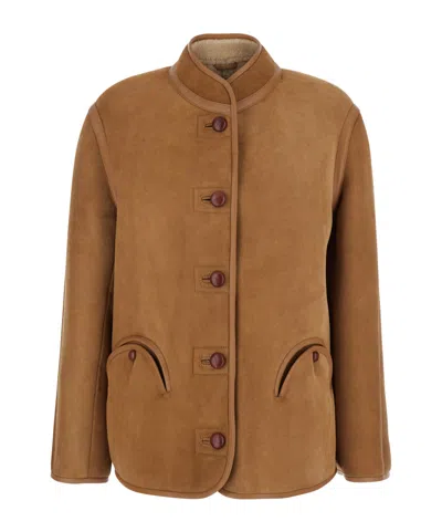 BLAZÉ MILANO BUTTON-UP SUEDE JACKET