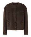 Blazé Milano This Is It Gliss Herringbone Alpaca And Wool-blend Jacket In Brown
