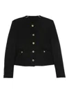 Blazé Milano Tweed Button-fastening Jacket In Black